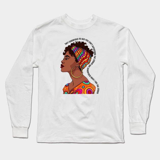 I am the storm. Black Woman Long Sleeve T-Shirt by UrbanLifeApparel